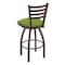 Holland Bar Stool Co 36" Swivel Bar Stool, Bronze Finish, Canter Kiwi Green Seat 41036BZ009 - alternate 4